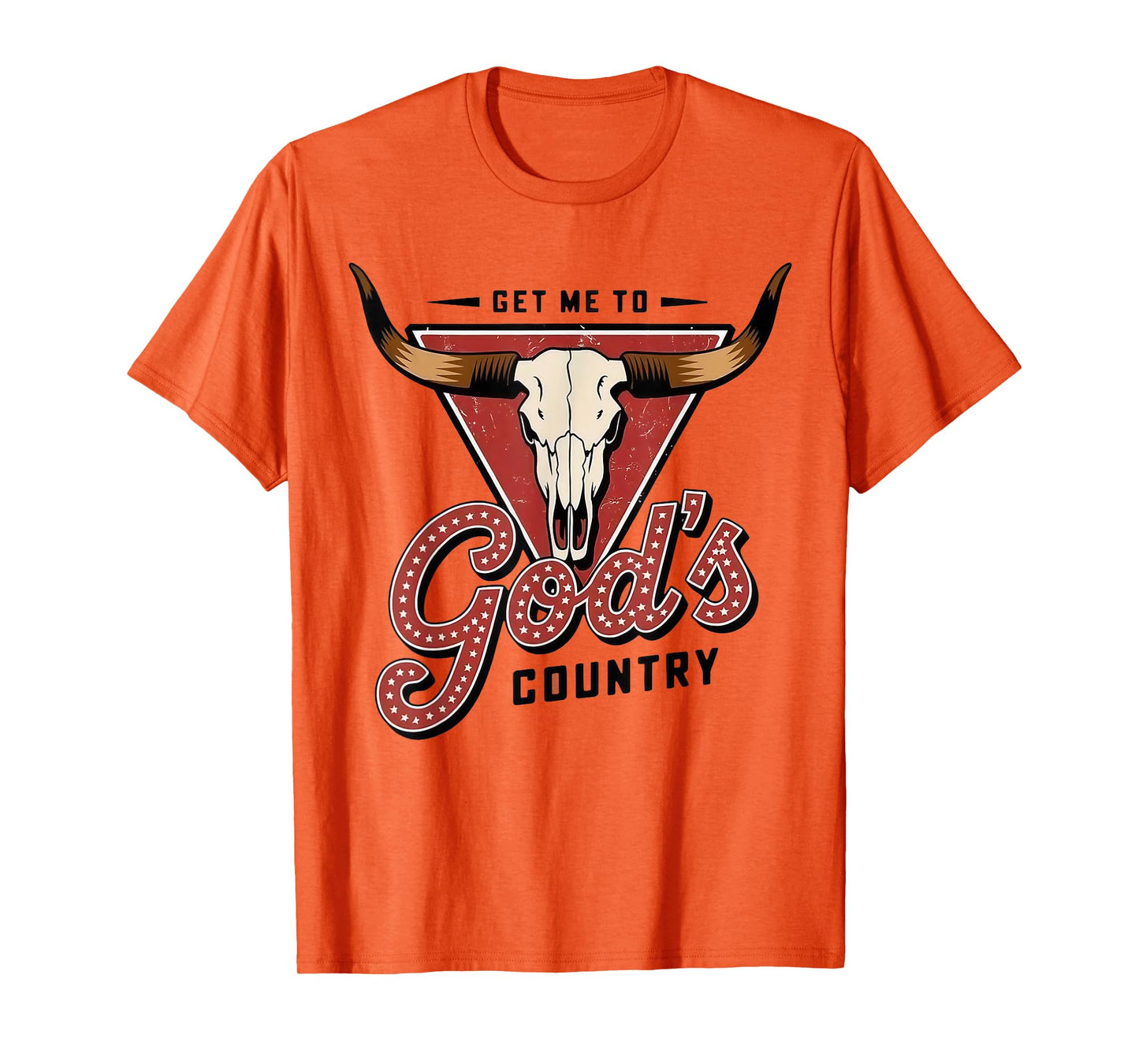 Vintage Get Me To God’s Country Funny Country Hat Funny Meme T-Shirt