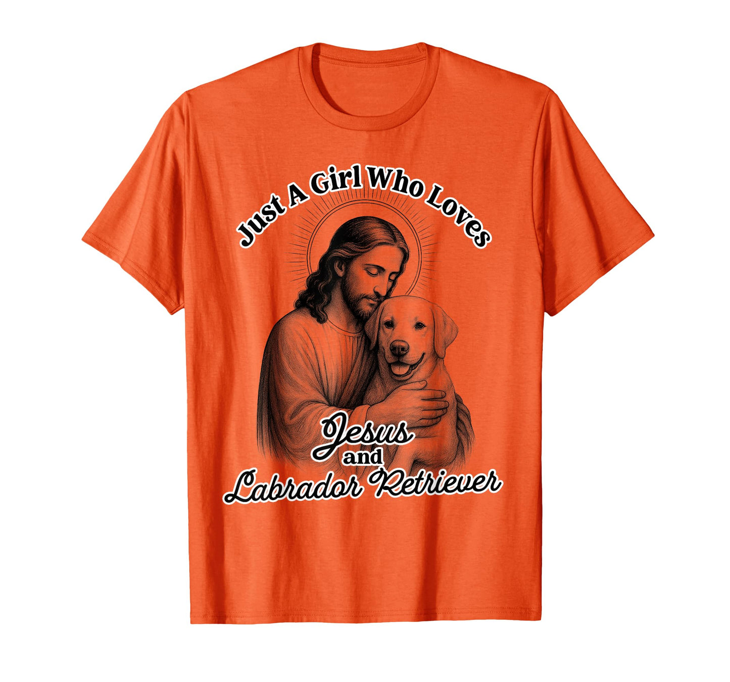 Christian Lab Mom A Girl Loves Jesus & Labrador Retriever T-Shirt