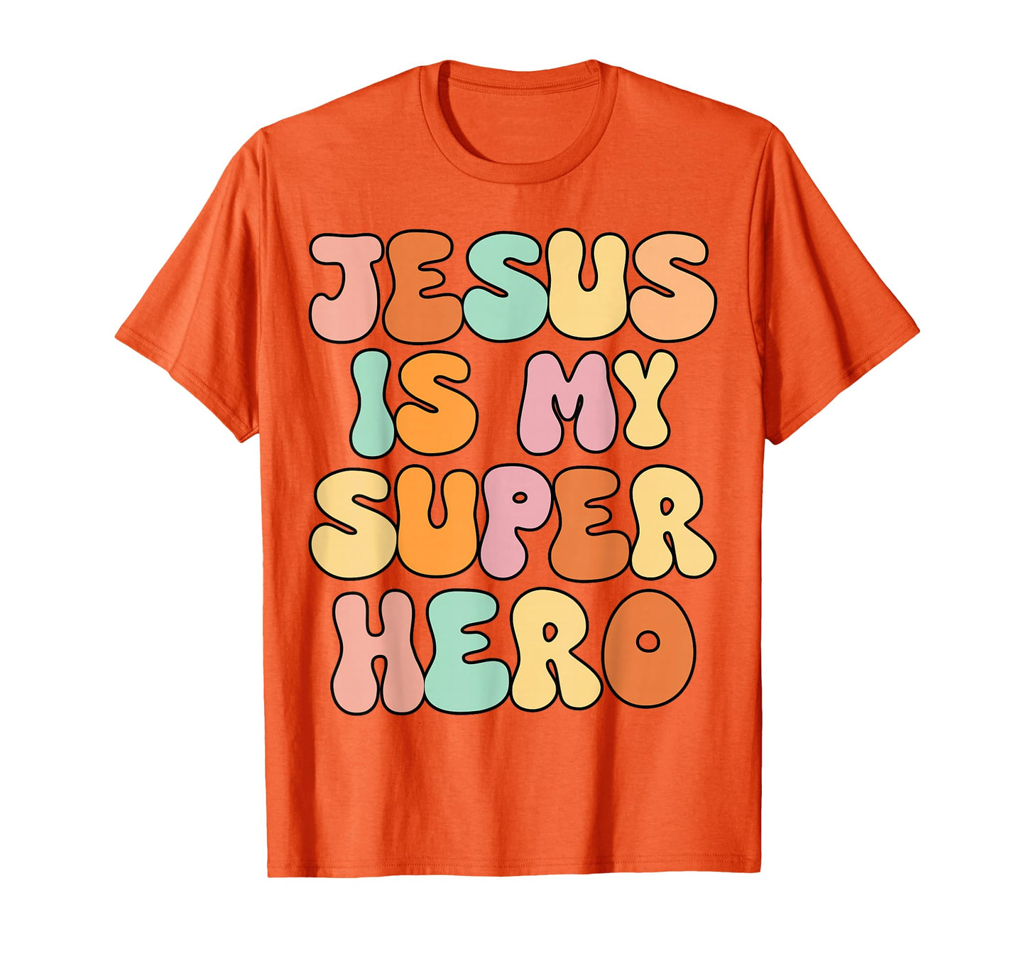Girls Jesus is My Superhero Christian Sister God Toddler Kid T-Shirt