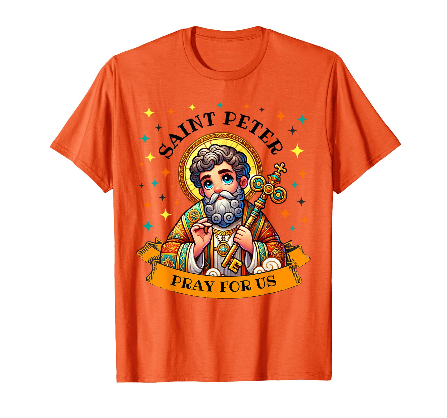 Saint Peter Keys to the Kingdom Catholic Saint for Kids T-Shirt