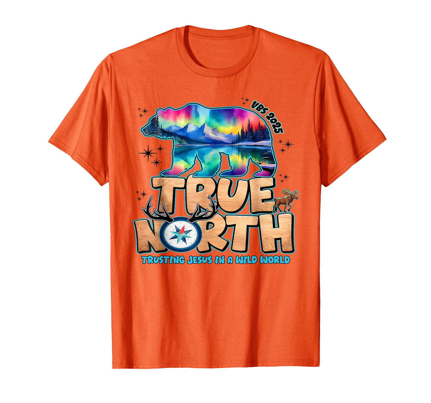 VBS 2025 True North Trusting Jesus Christian Summer Camp T-Shirt