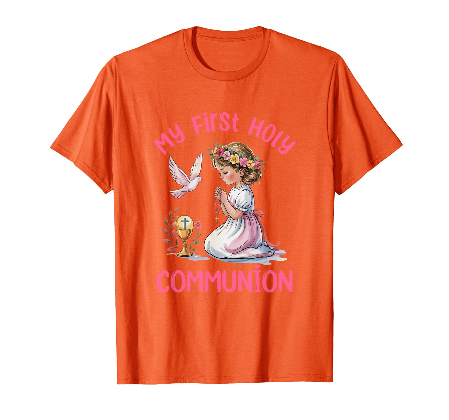 My First Holy Communion For Girl Christian Catholic T-Shirt