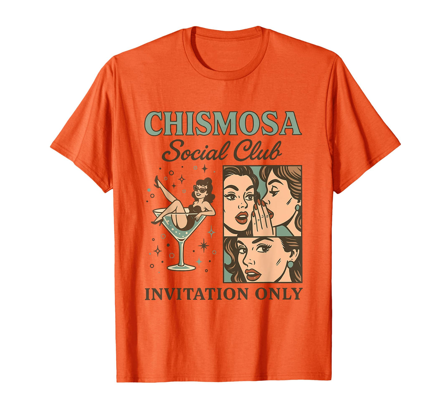 Chismosa Social Club By Invitation Only Design T-Shirt