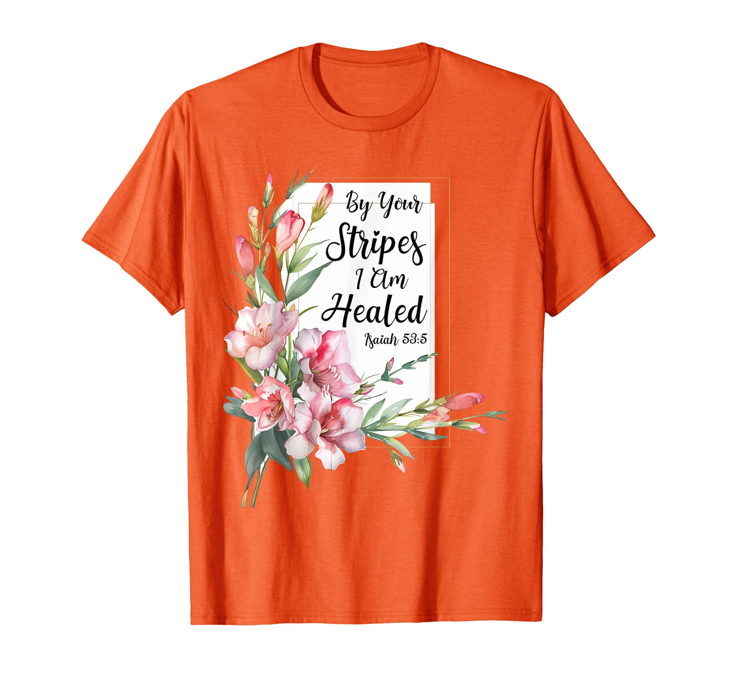 Freesia Flower Bible Verse Watercolor Floral Christian T-Shirt