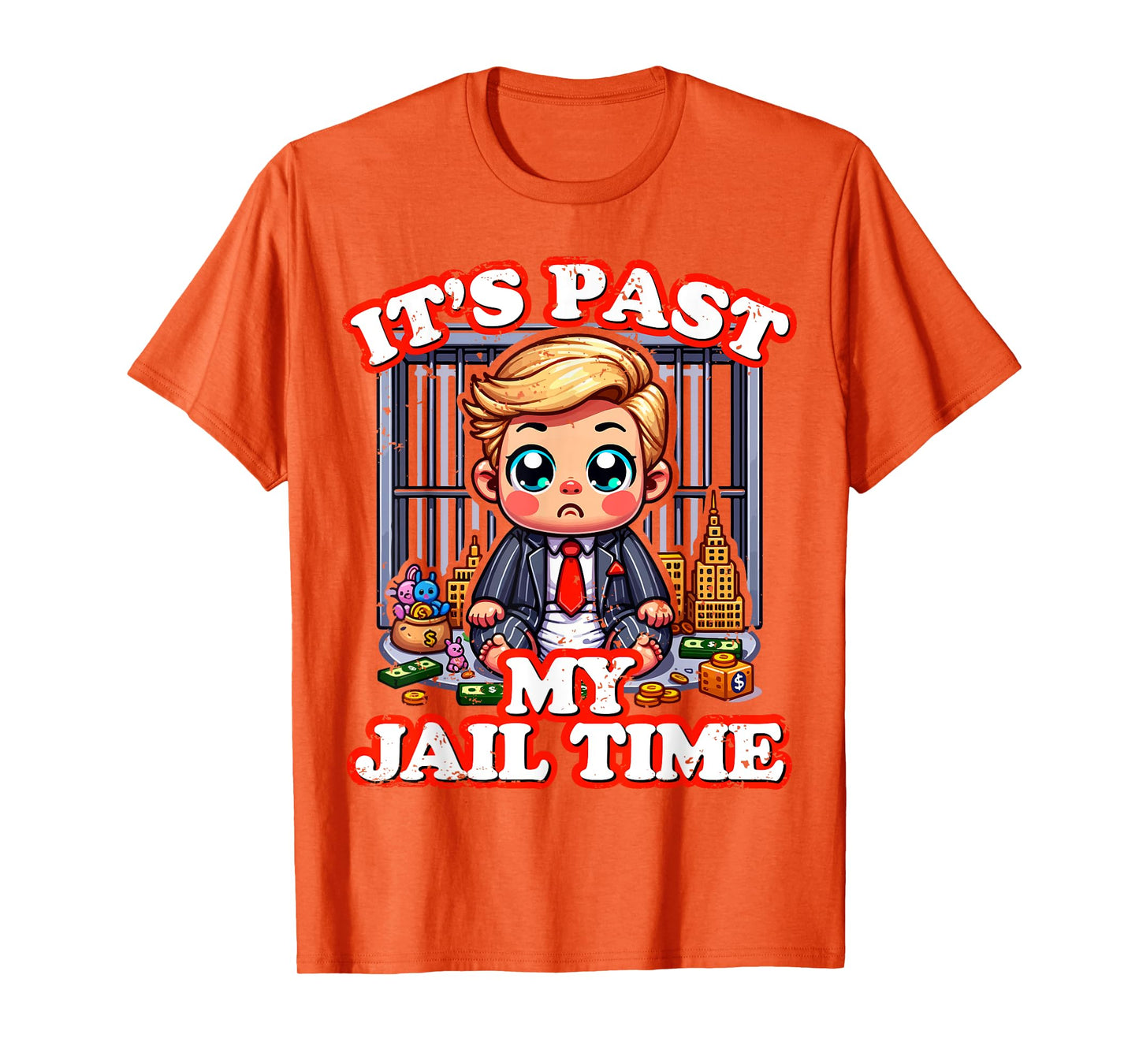 Funny It's Past My Jail Time, Joke Humour Top, Funny Quote T-Shirt