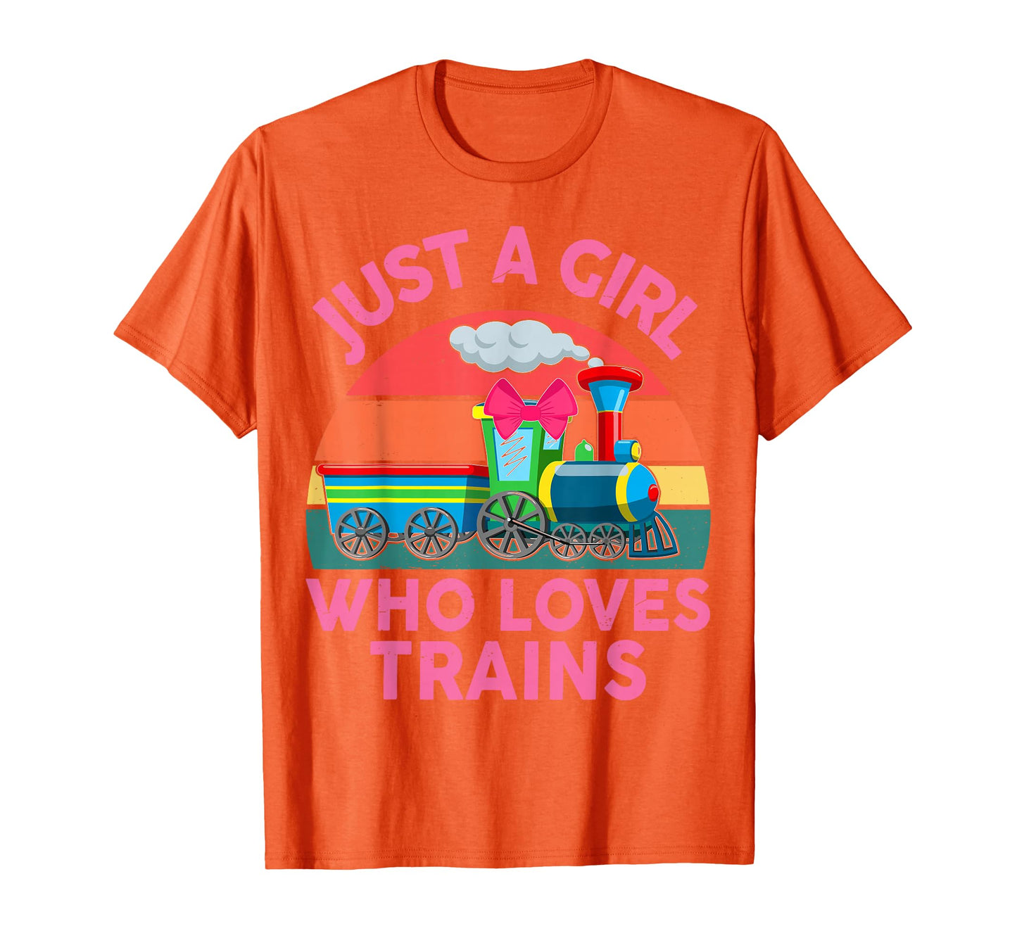Just Girl Loves Trains-Shirt Toddler Train Gift Toddler T-Shirt