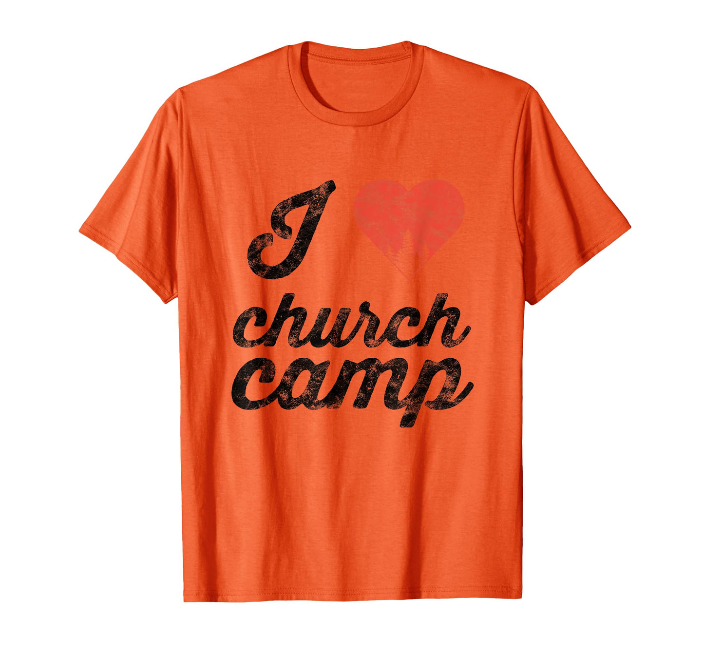 I Love Church Camp Heart Jesus Believer T-Shirt