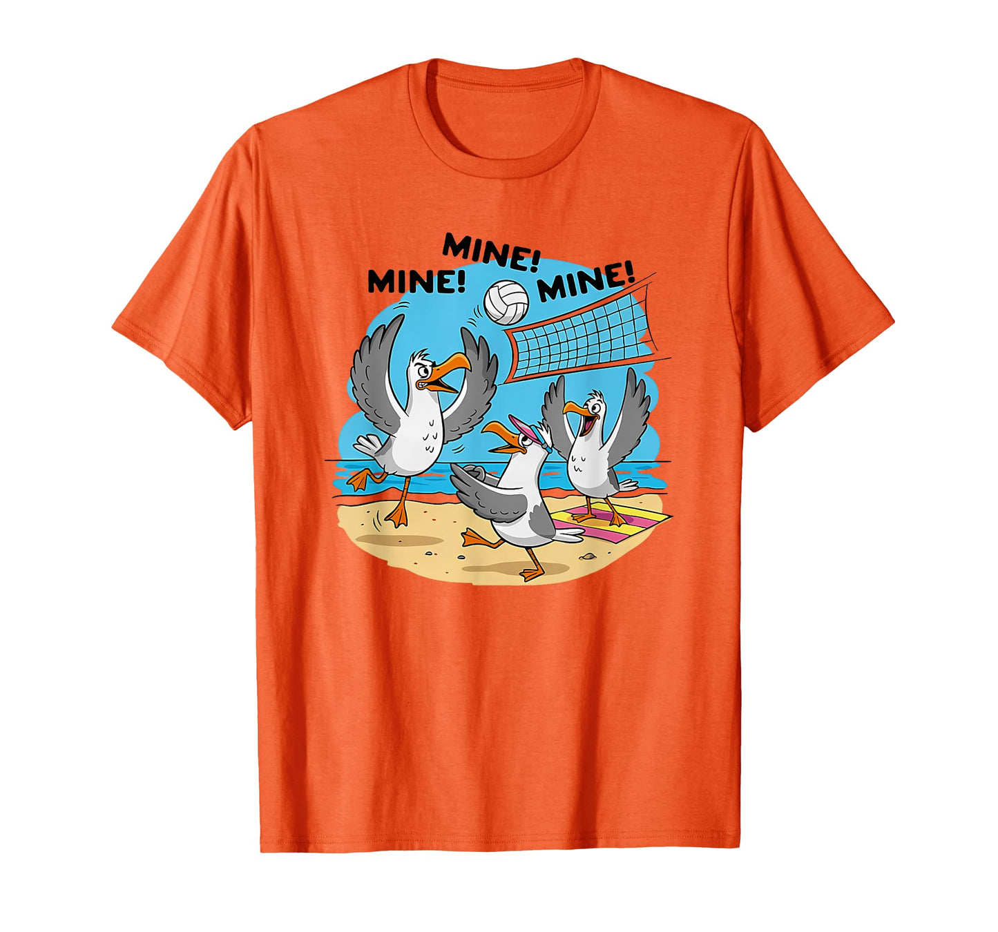 mine seagull volleyball funny T-Shirt