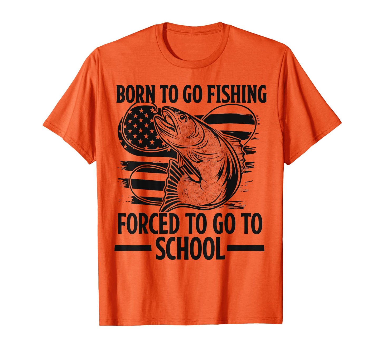 Born to Go Fishing Fish Fisherman Boy Funny Youth Fishing T-Shirt