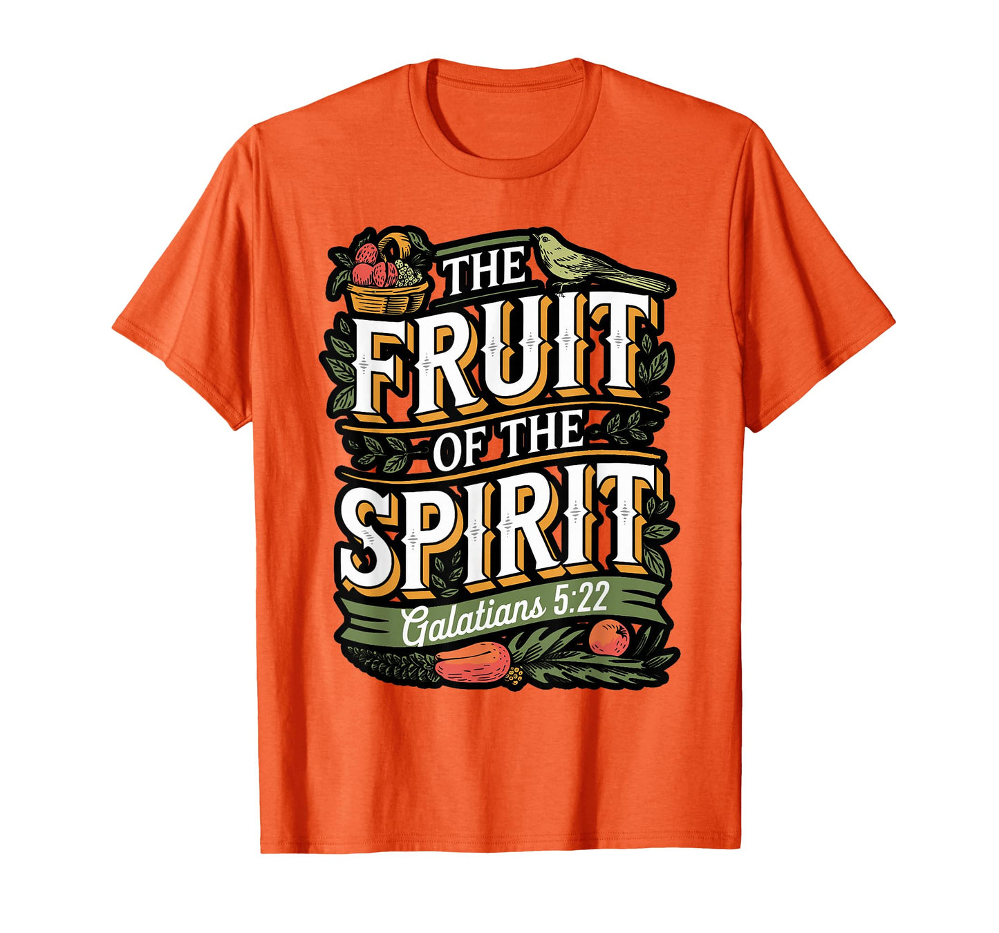 Fruit of The Spirit Bible Verse Design T-Shirt