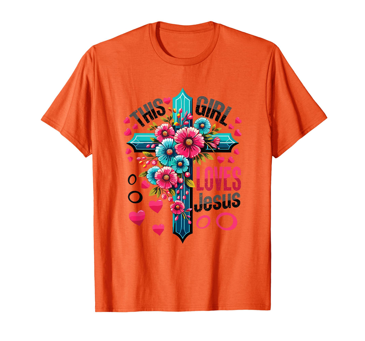 This Girl Loves Jesus Cute Christian Girl Jesus T-Shirt