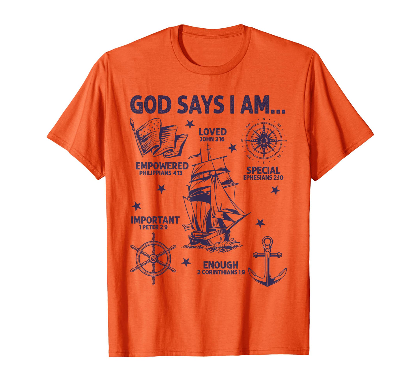 God Says I Am Columbus Day Lover Men Women Christian T-Shirt