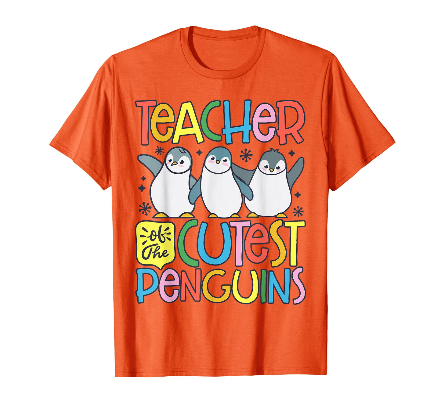 Teacher Of The Cutest Penguins Funny Penguin Back To School T-Shirt