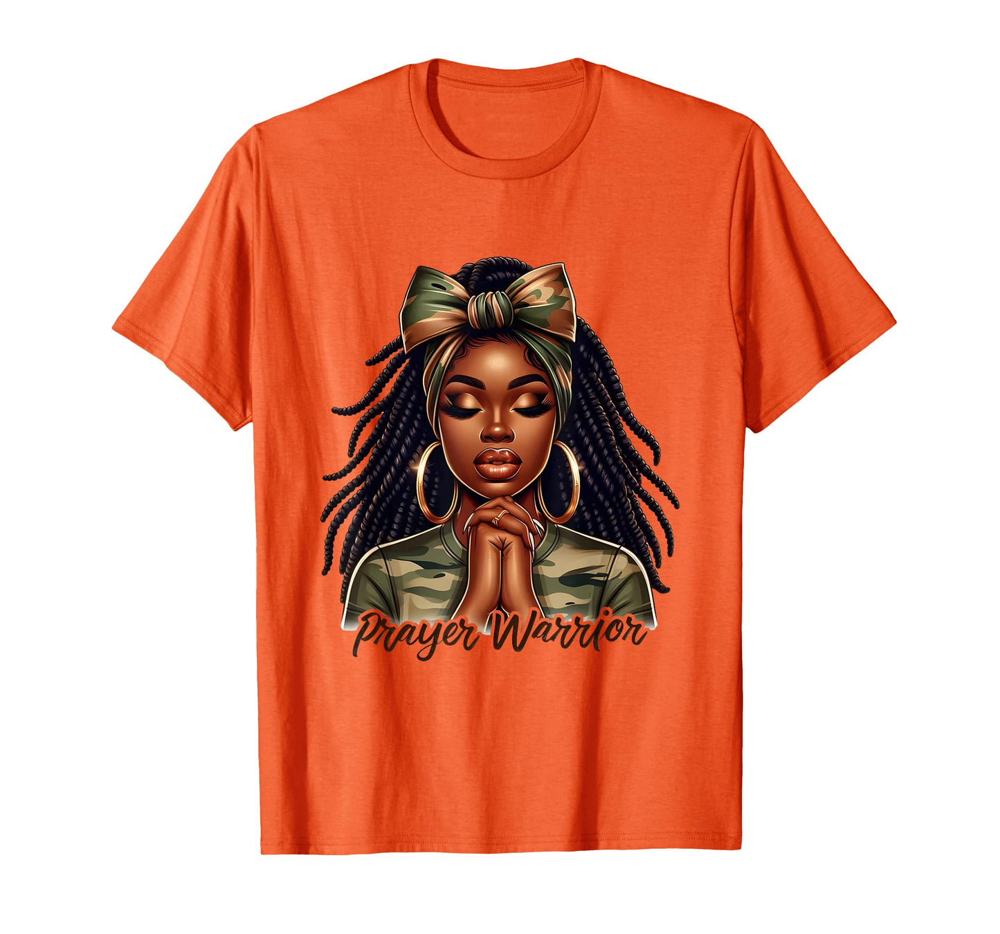 Camo Faith Woman Pray for It Religious Christian Women T-Shirt