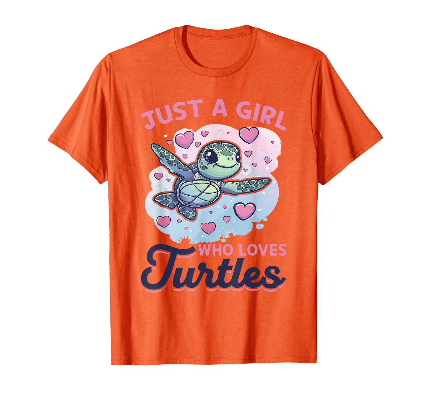 Funny Sea Turtle Animal Just A Girl Who Loves Turtles T-Shirt