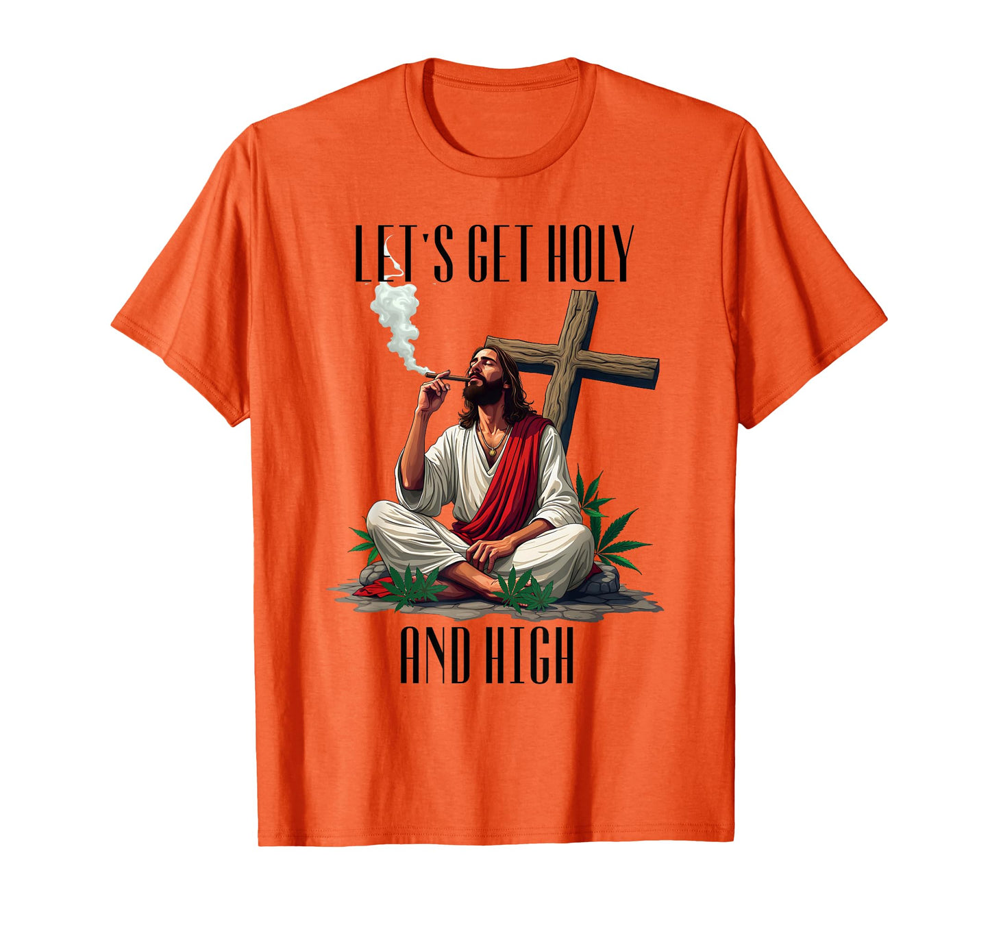 Happy Easter 420 Weed Easter Jesus Marijuana 2025 Funny T-Shirt