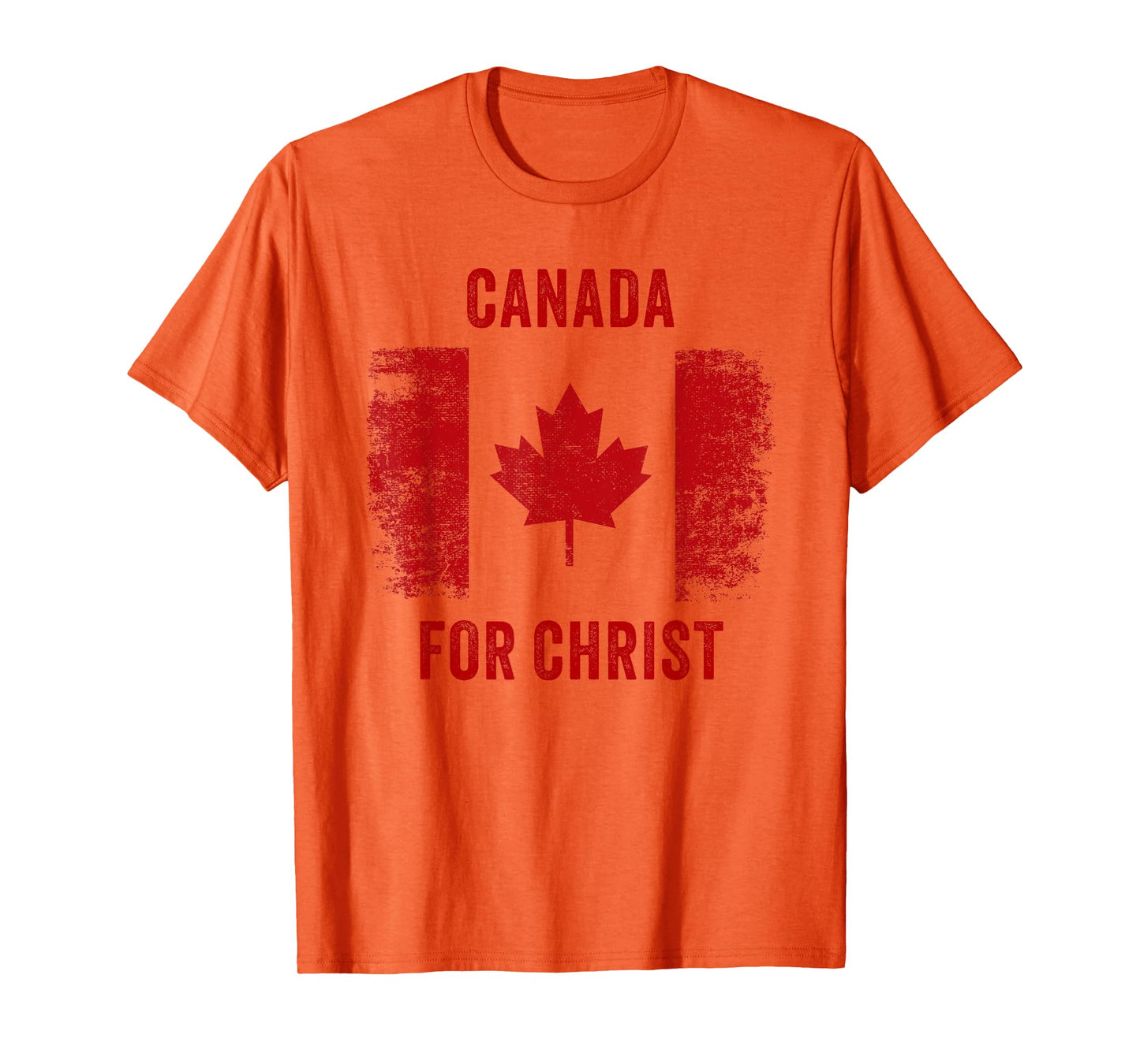 Canada for Christ – Canadian Flag Cross Revival Graphic T-Shirt