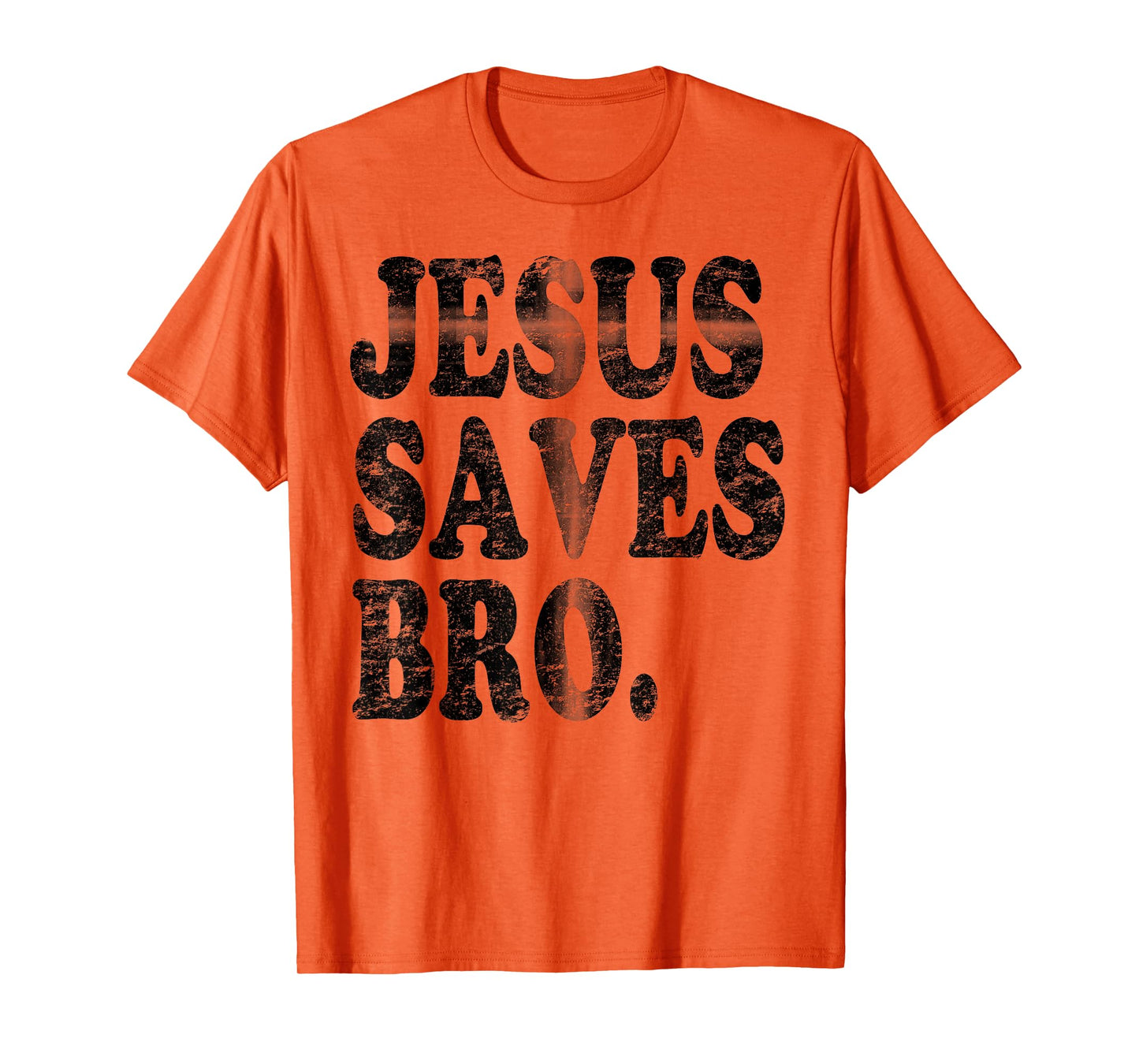 Jesus Saves Bro Vintage Hidden Christian Cross T-Shirt