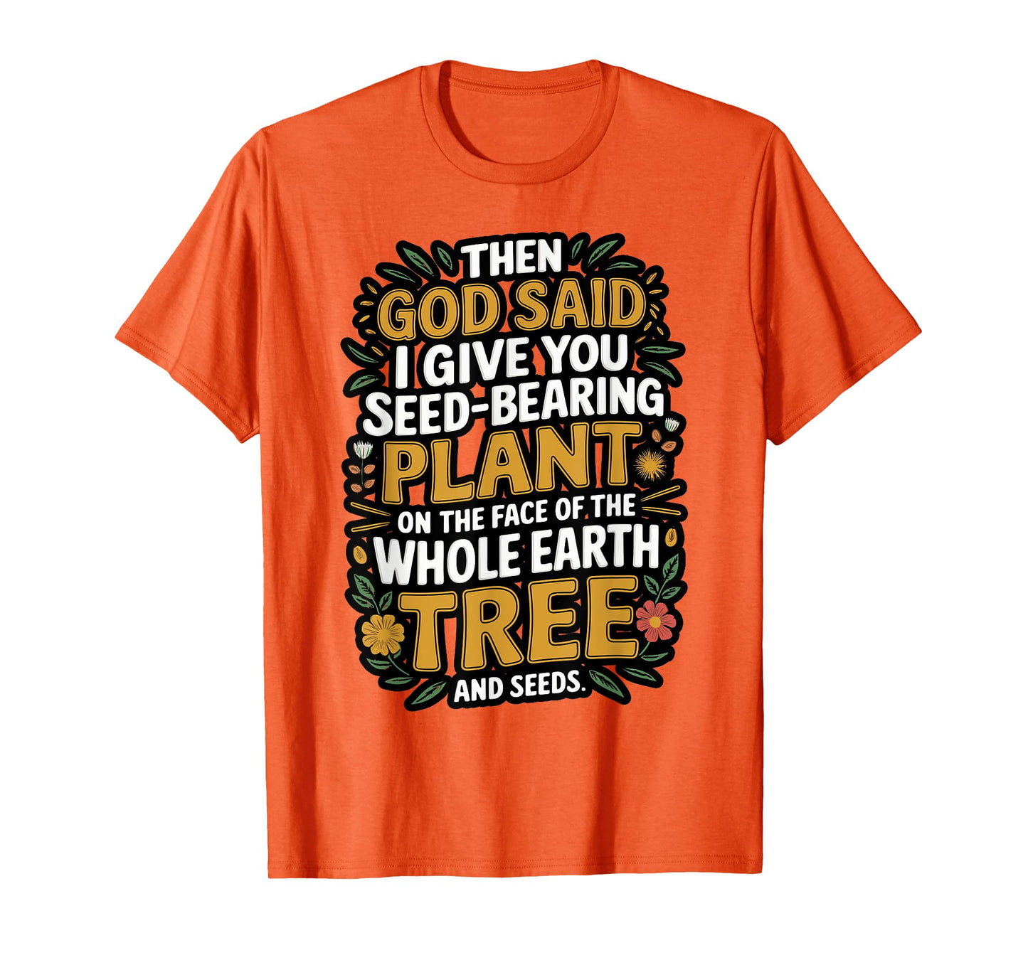 Genesis 1:29 Plant Based Diet Vegan Bible Verse T-Shirt