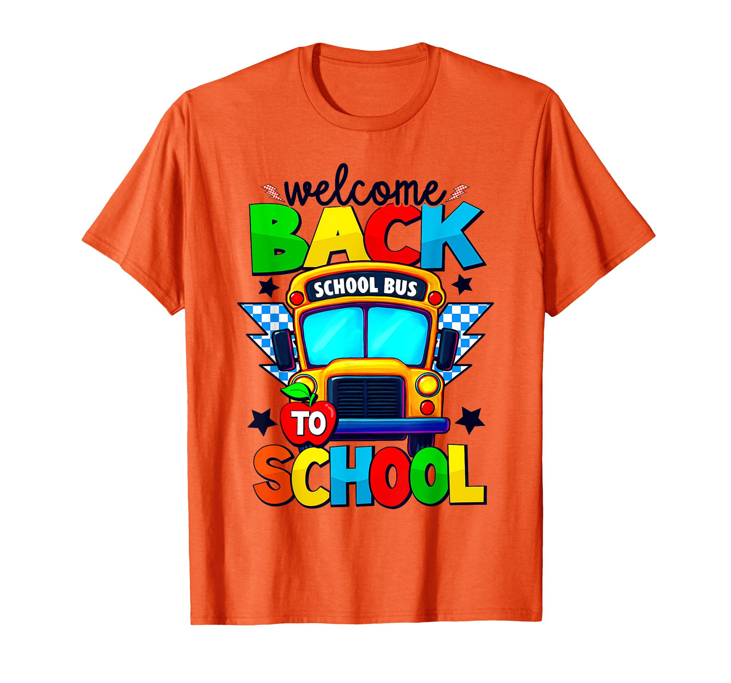 Welcome Back To School Bus Happy First Day Of School Student T-Shirt