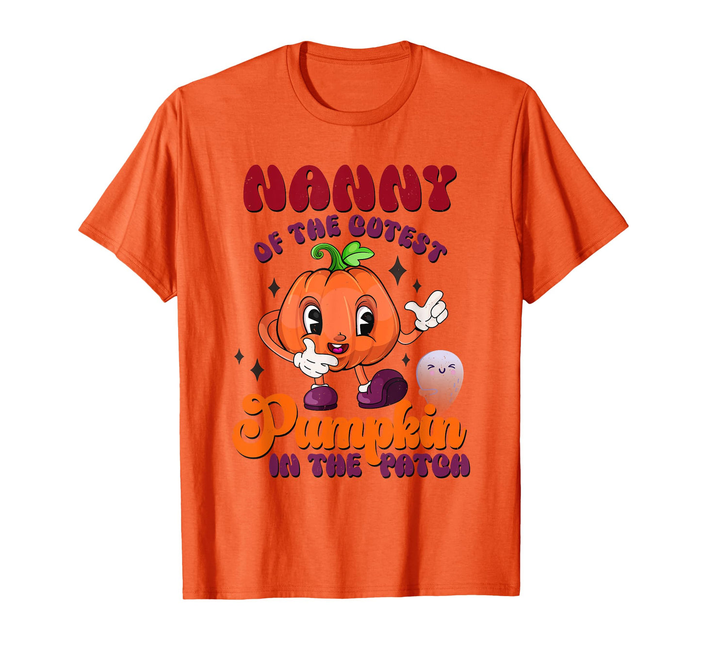 Nanny Of The Cutest Pumpkin In The Patch Halloween Fall T-Shirt