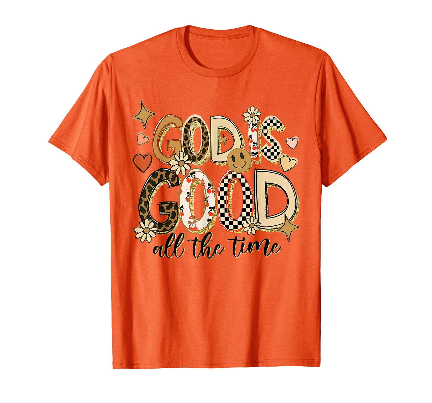 God is Good All The Time Christian Vintage Jesus Lover T-Shirt