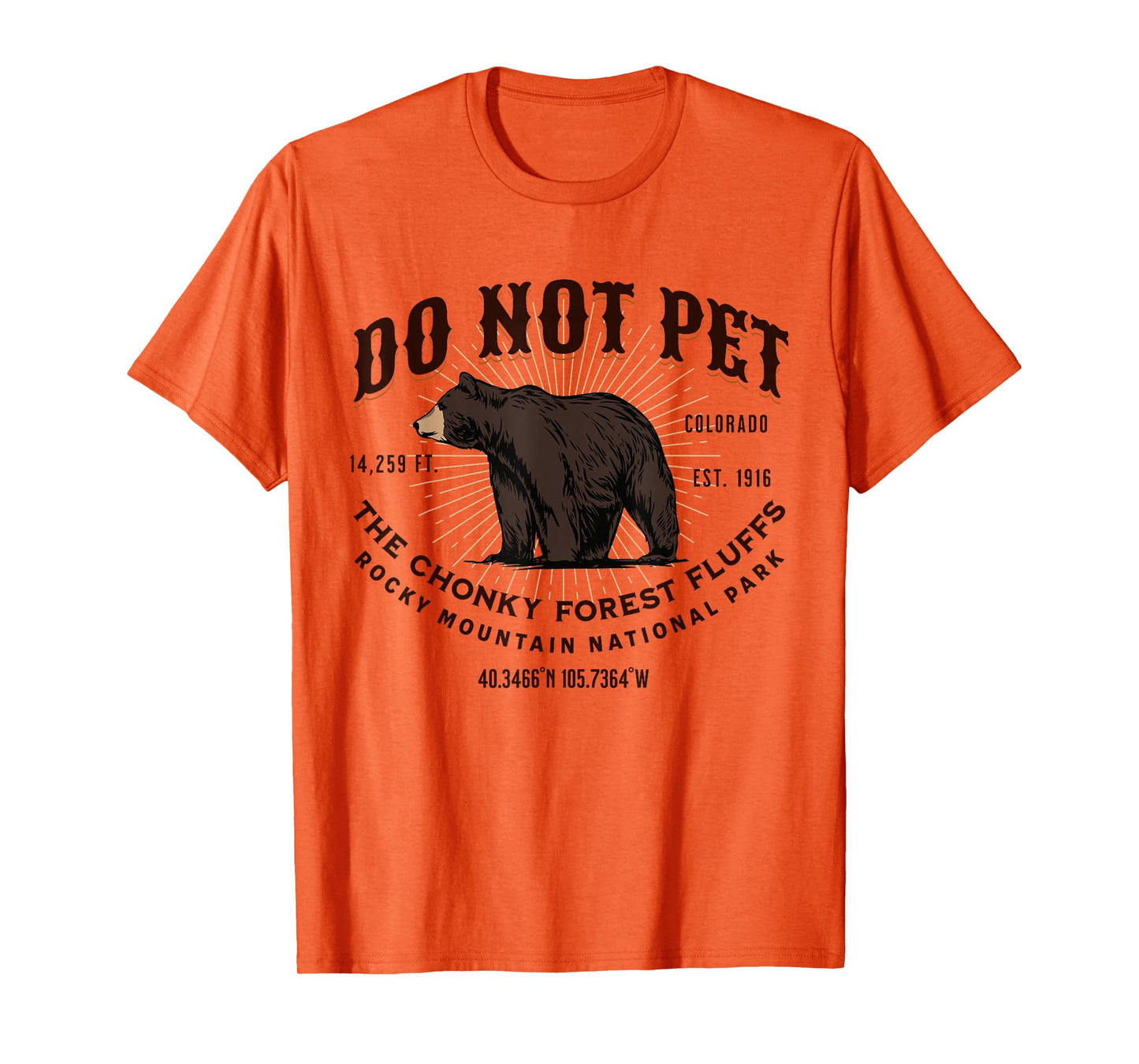 Rocky Mountain National Park Black Bear Funny Souvenir T-Shirt