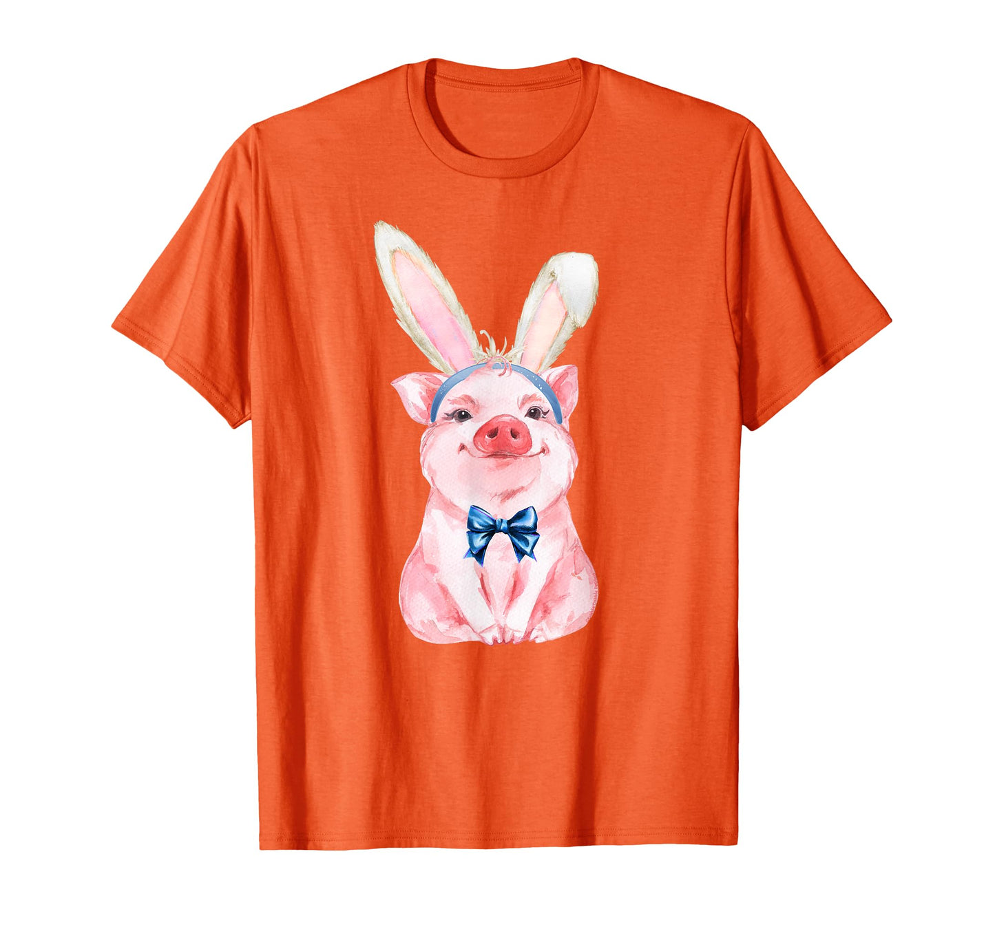 Adorable Easter Pig with Easter Bunny Ears - Easter Pig T-Shirt
