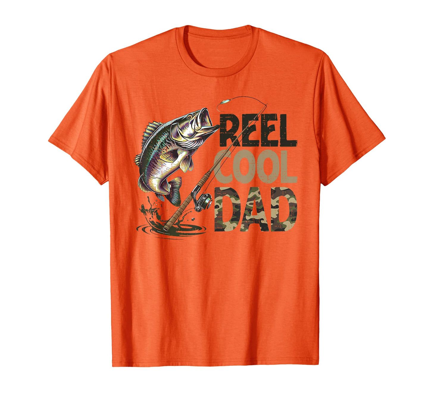 Reel Cool Dad Fishing Papa Father's Day Fisherman Fish T-Shirt