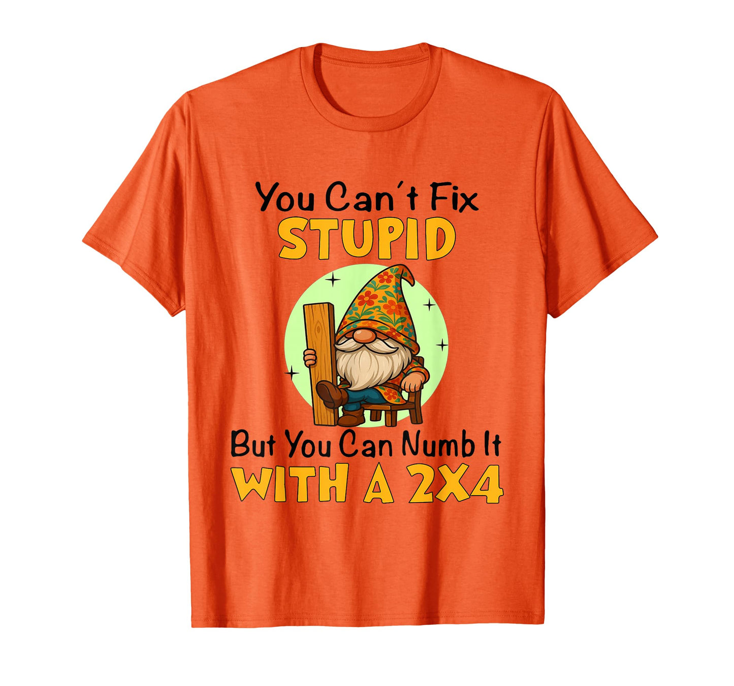 You Can't Fix Stupid But You Can Numb It with A 2x4 Funny T-Shirt