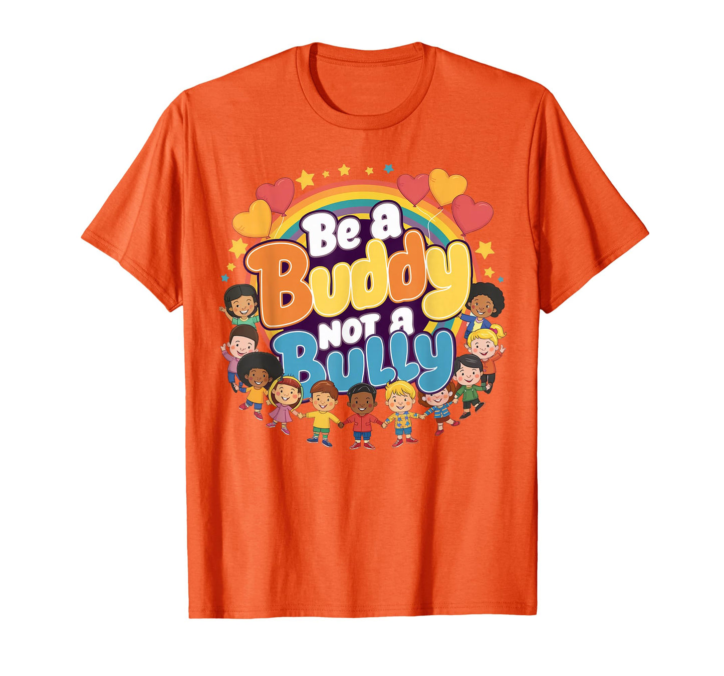 Unity Day Orange Day Be a Buddy Not a Bully Kids Boys Girls T-Shirt