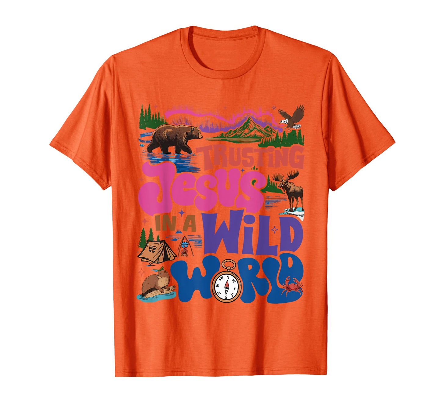 True North VBS 2025 Christian Trusting Jesus Wilderness T-Shirt