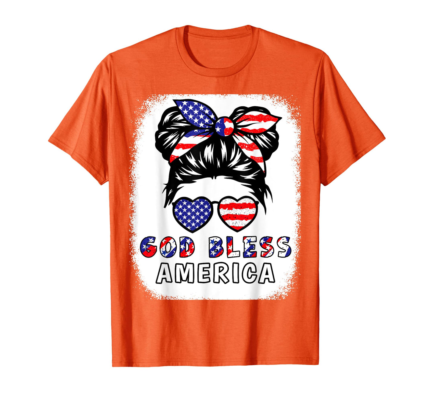 Girl God Bless America 4th July Daughter Toddler Patriotic T-Shirt