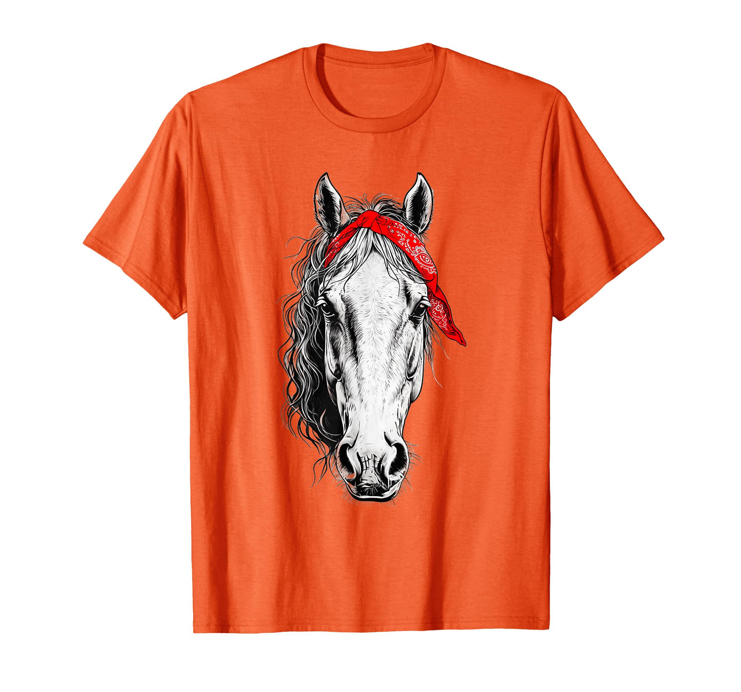 Horse Shirts for Girls 10-12 Western Red Bandana Tee T-Shirt