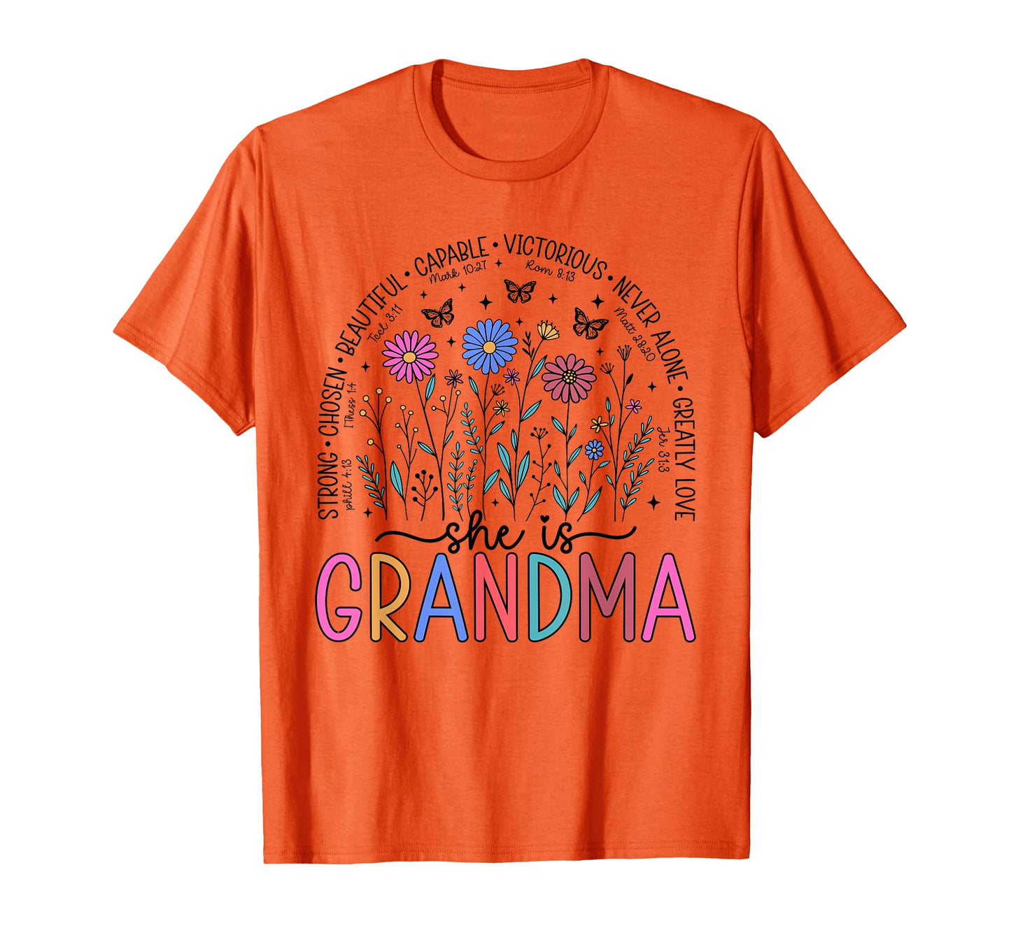 She is Grandma Christian Mother's Day Religious Grandma T-Shirt