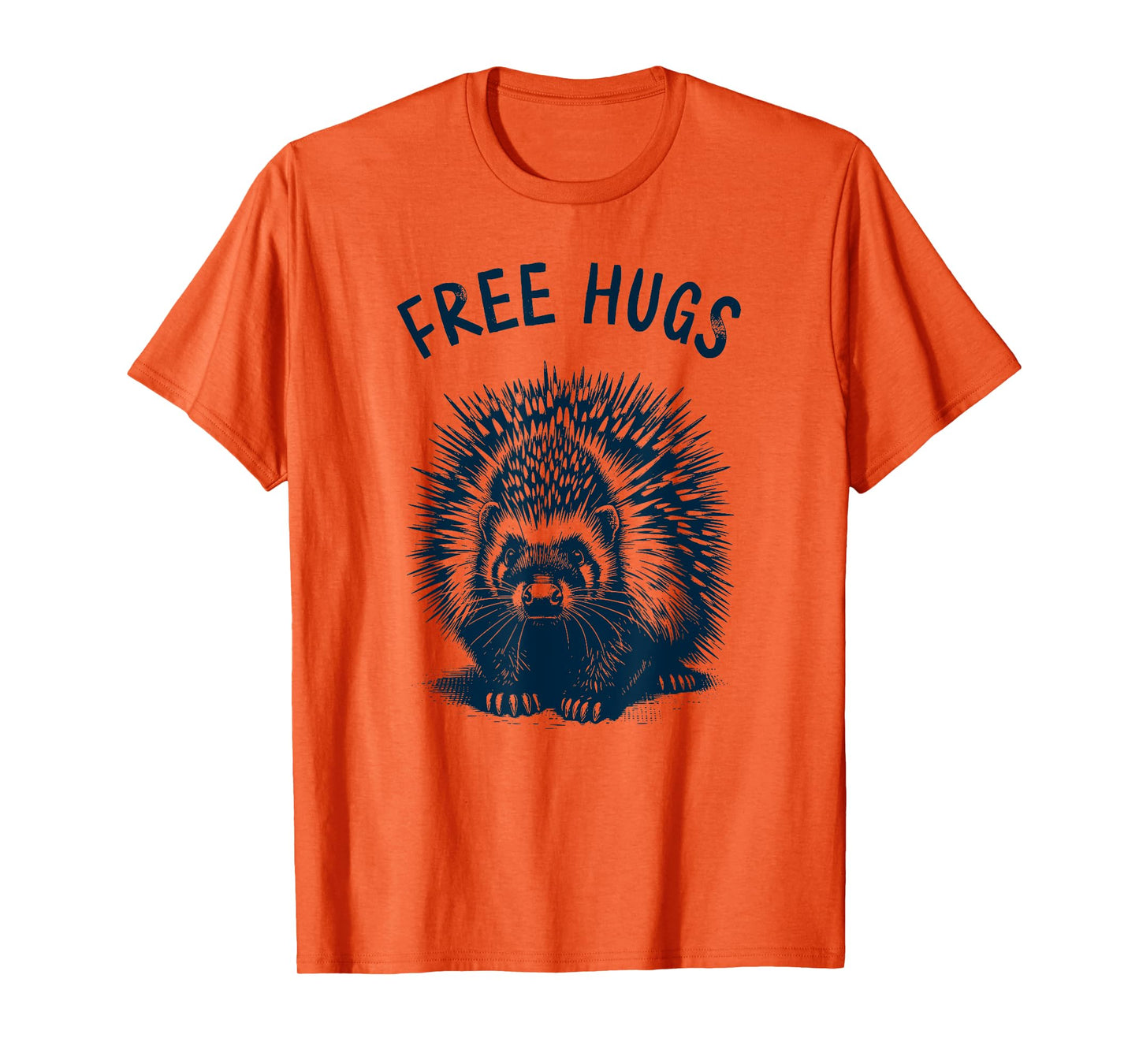 Free-Hugs - Cute Funny Porcupine Humor No Hugging T-Shirt