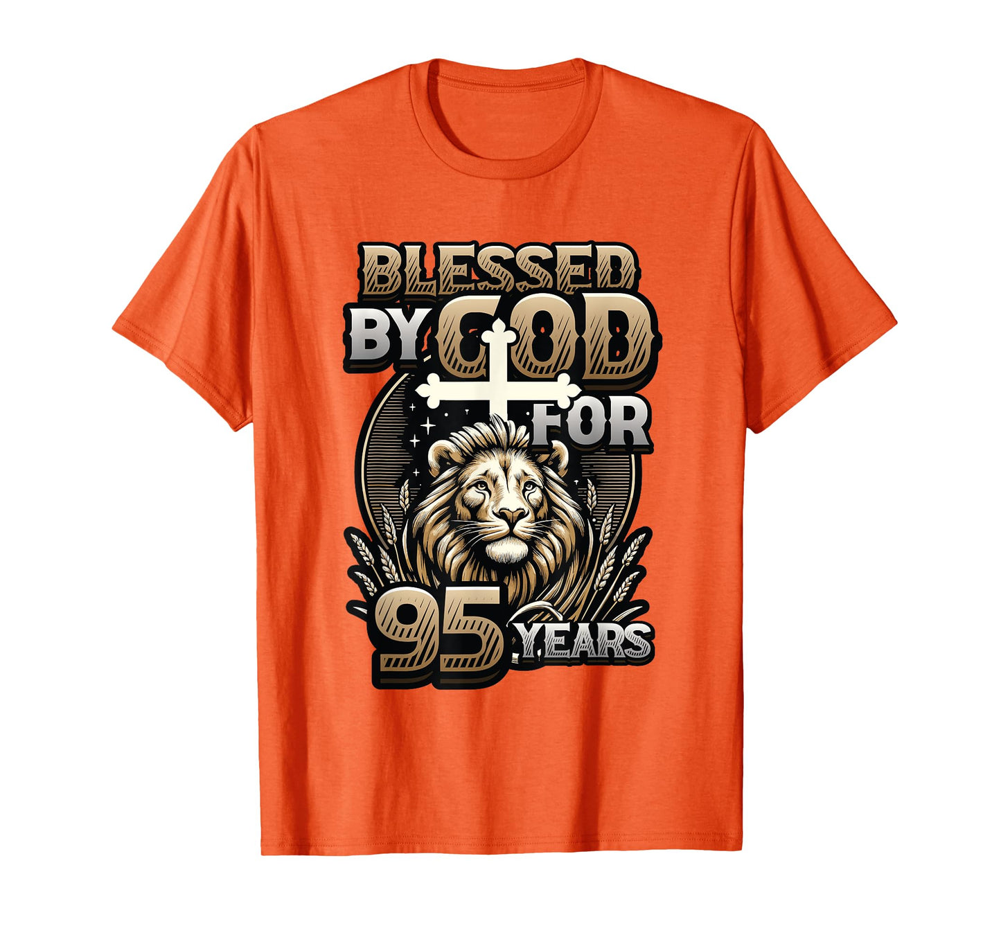 Blessed By God For 95 Years Religious Themed 95th Birthday T-Shirt