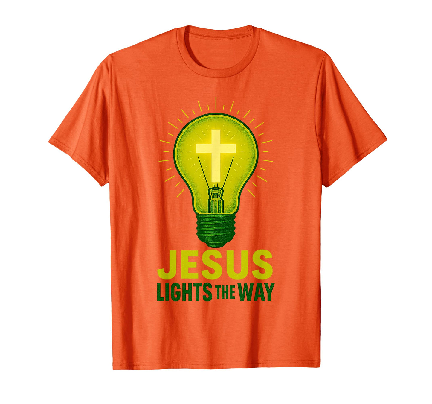 Christian Jesus Lights The Way Religious Quote T-Shirt