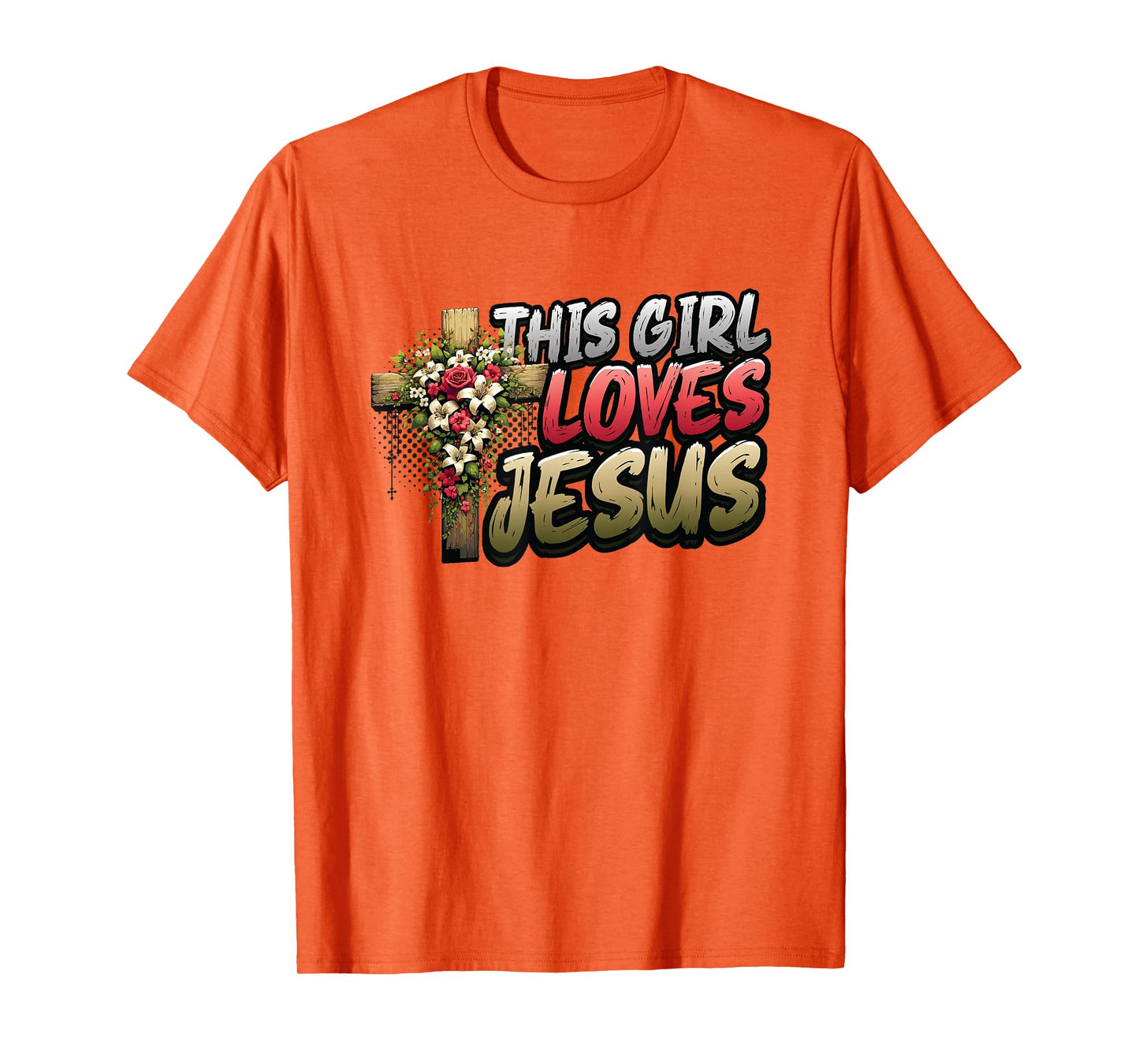 This Girl Loves Jesus Cute Christian Girl Jesus T-Shirt