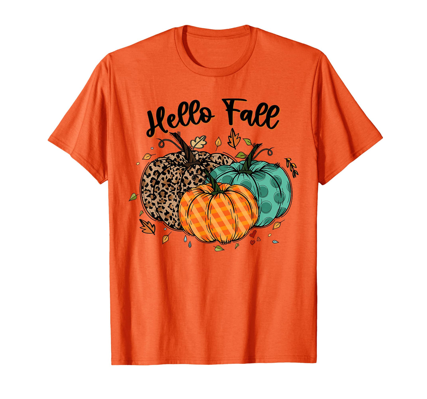 Hello Fall Thanksgiving Coquette Boho Floral Fall Vibes T-Shirt