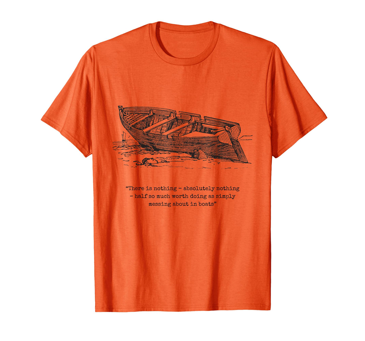Wind in the Willows Book Quote Messing about in Boats Boys T-Shirt