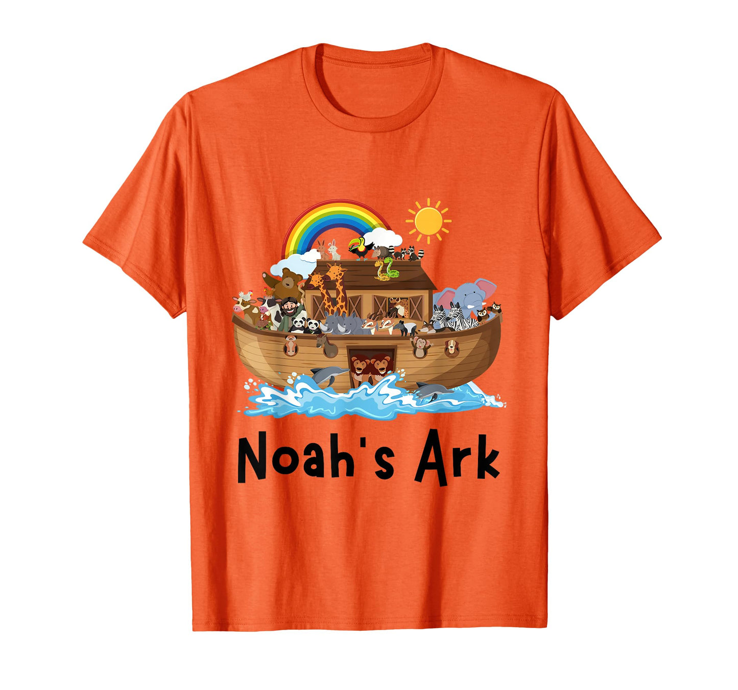 Christian Faith Noah's Ark Sunday School Student Rainbow T-Shirt