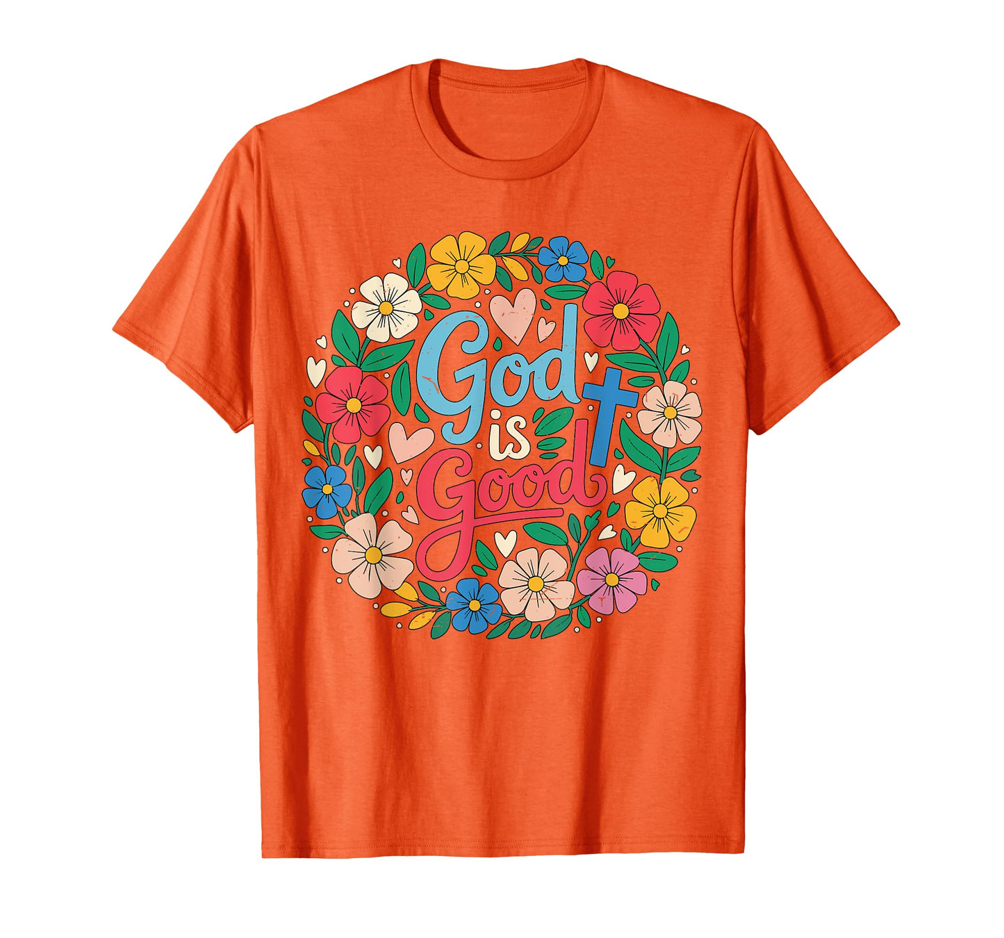 Toddler Girl God Is Good Jesus King Boho Christian Sister T-Shirt