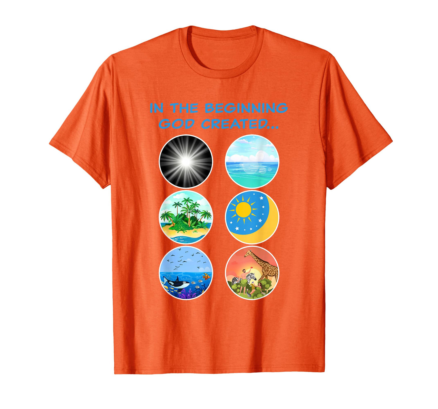 In The Beginning GOD Created: School Teacher & Kids Creation T-Shirt