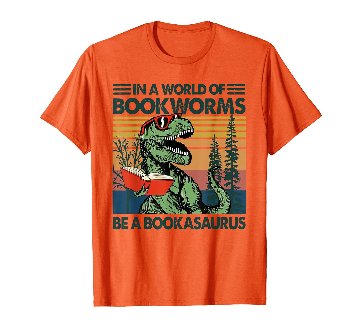 In A World Of BookWorms Be A BookAsaurus Vintage T-Shirt