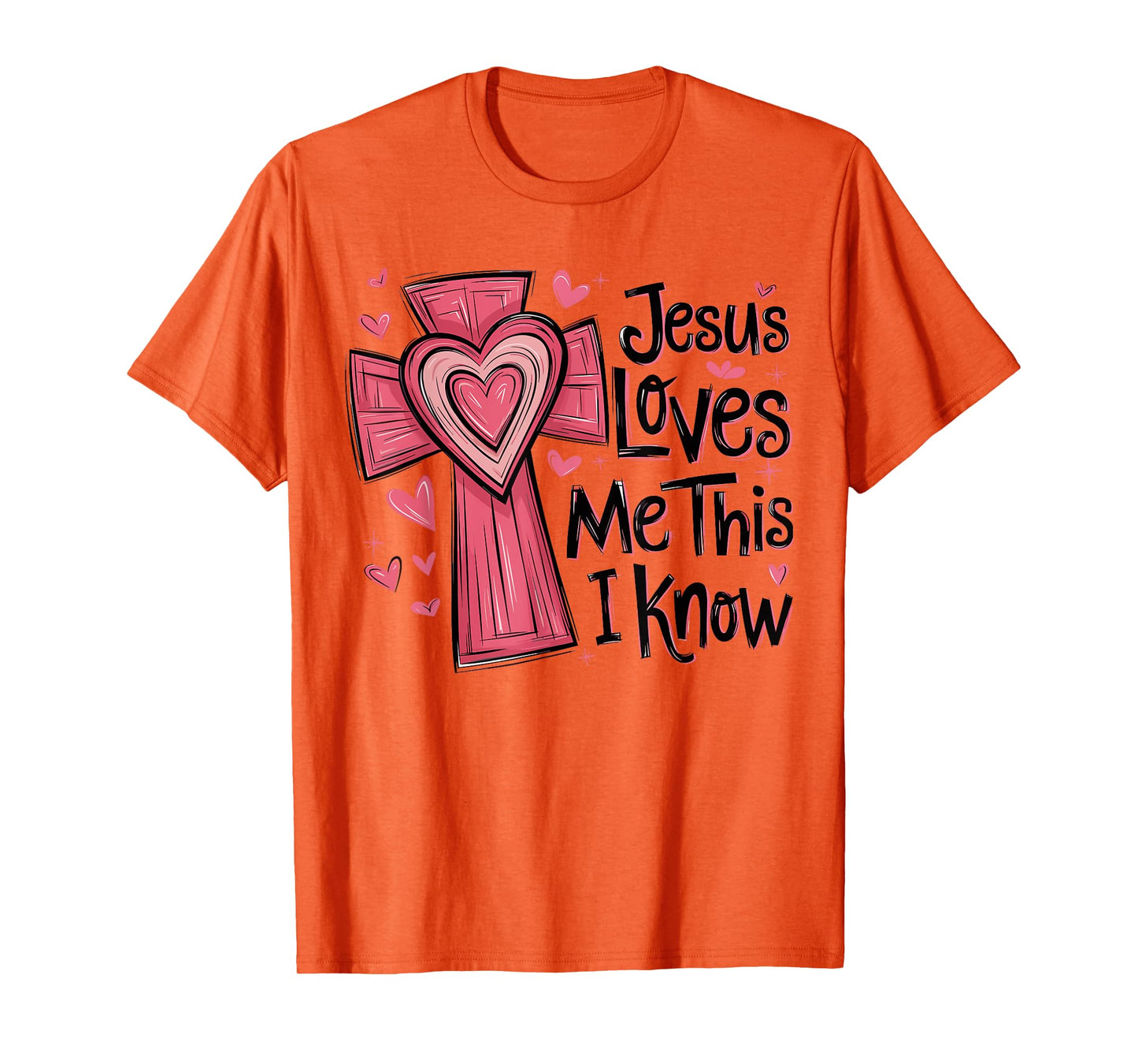 Jesus Loves me This i Know Religious Valentine Christian T-Shirt
