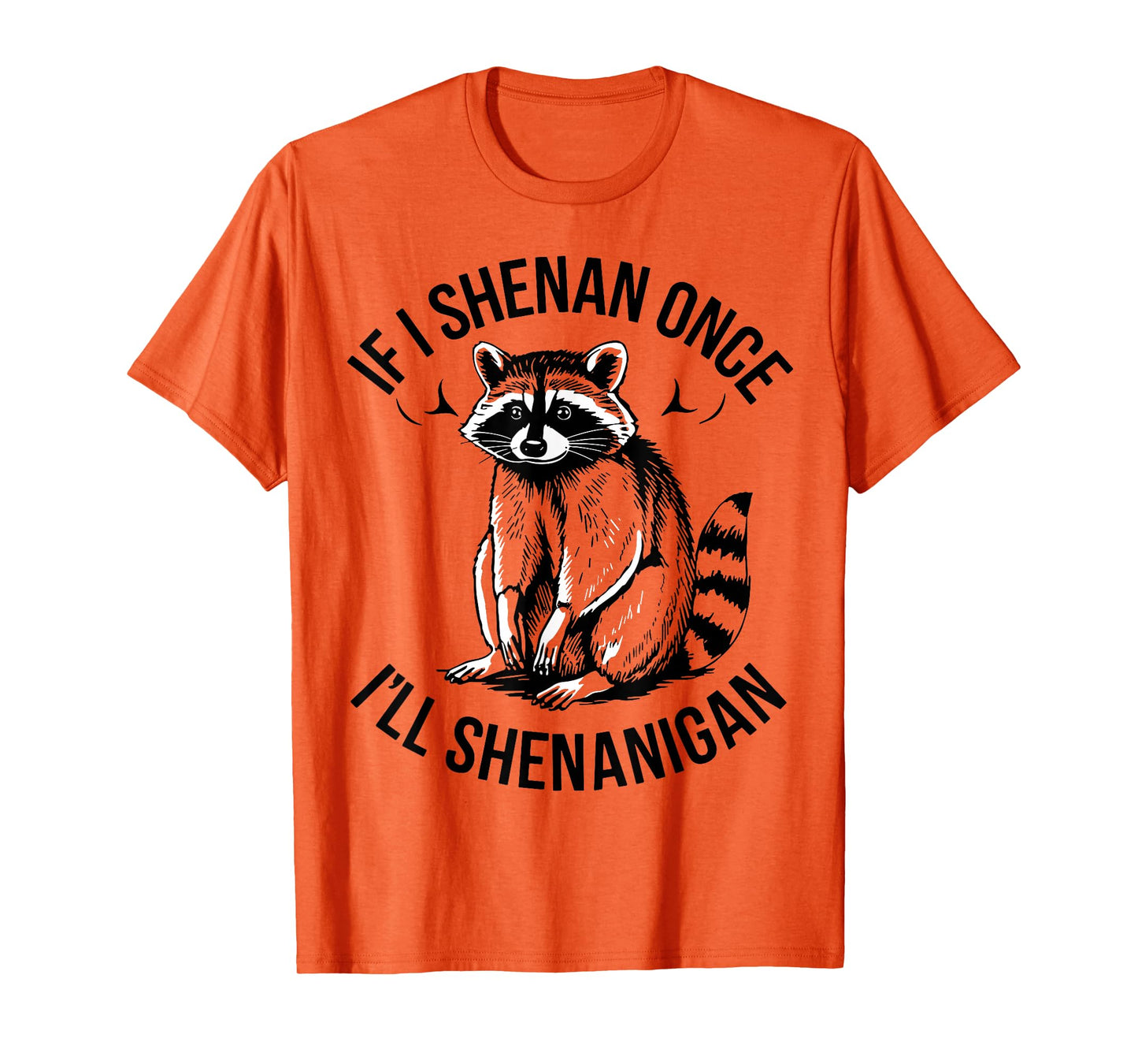 If I Shenan Once I'll Shenanigan St Patricks Day Raccoon T-Shirt