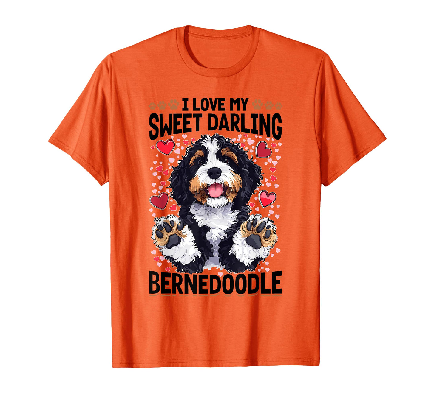 Bernedoodle Dog Breed I Love My Sweet Darling Bernedoodle T-Shirt for Men Women Kids