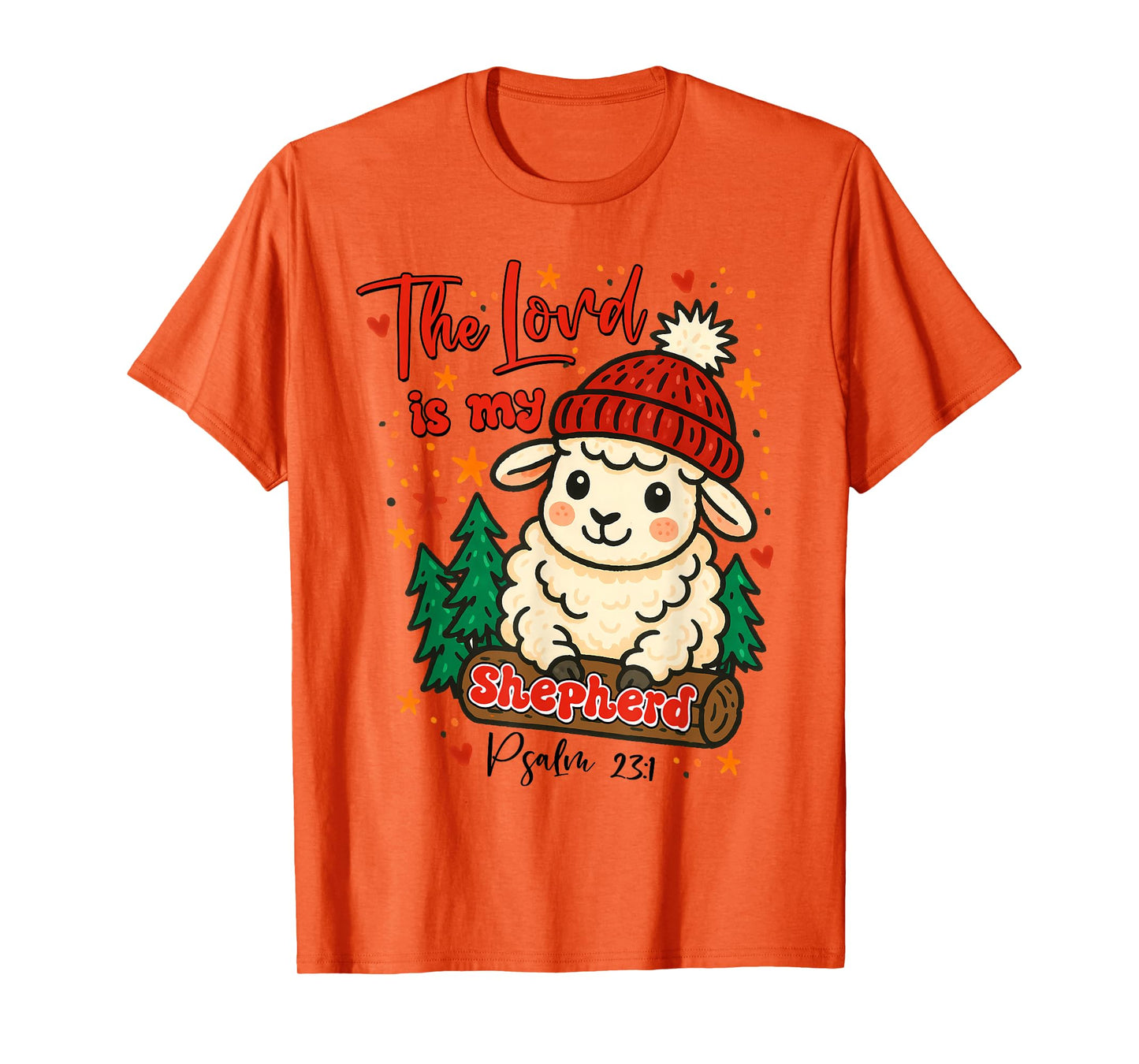 Christmas Xmas Vibes Christian The Lord is My Shepherd T-Shirt