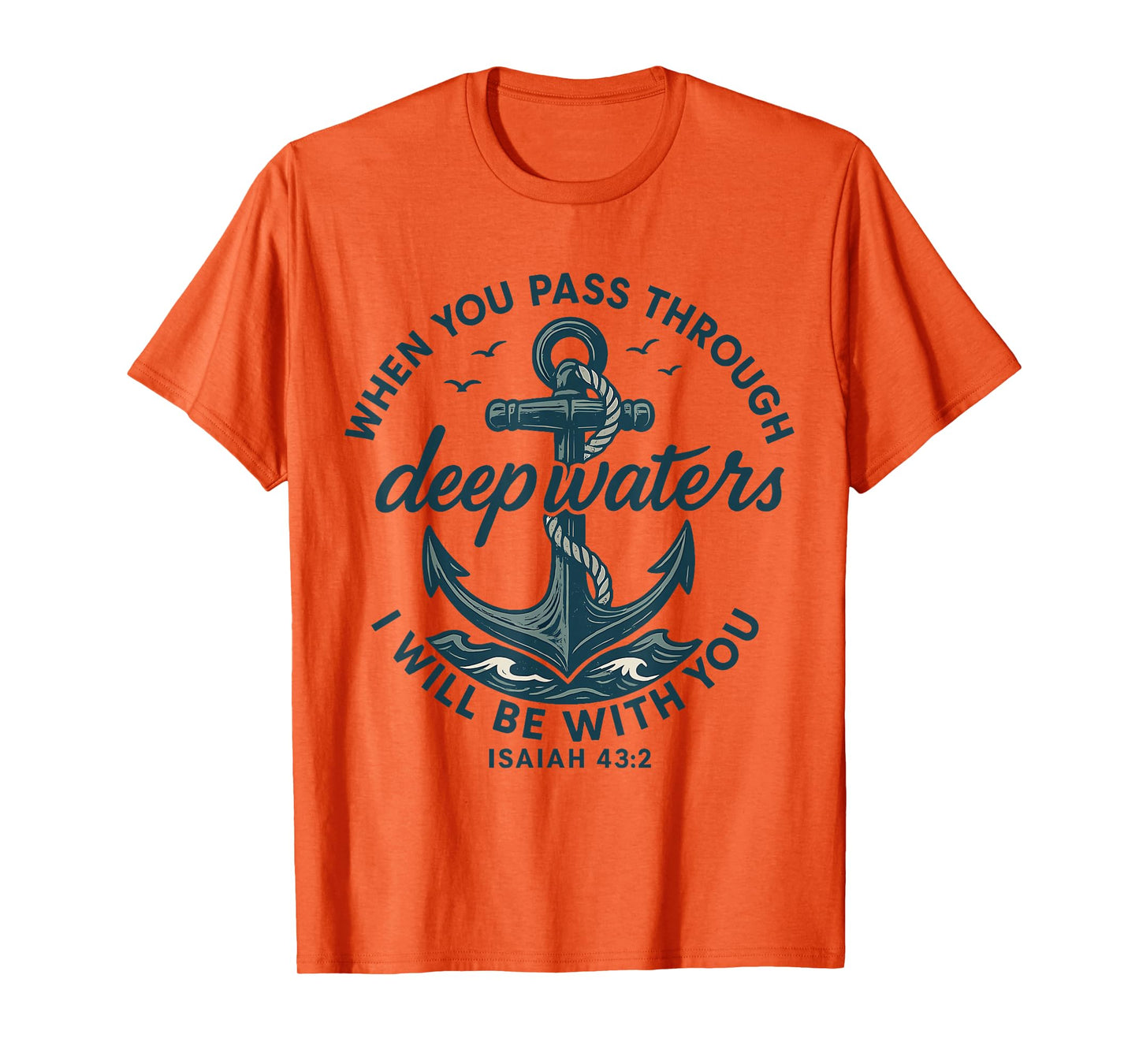 Anchor Faith Bible Verse Inspirational Quote T-Shirt